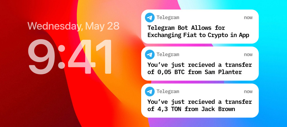 Telegram-бот позволит осуществлять обмен фиата на криптовалюту прямо в приложении